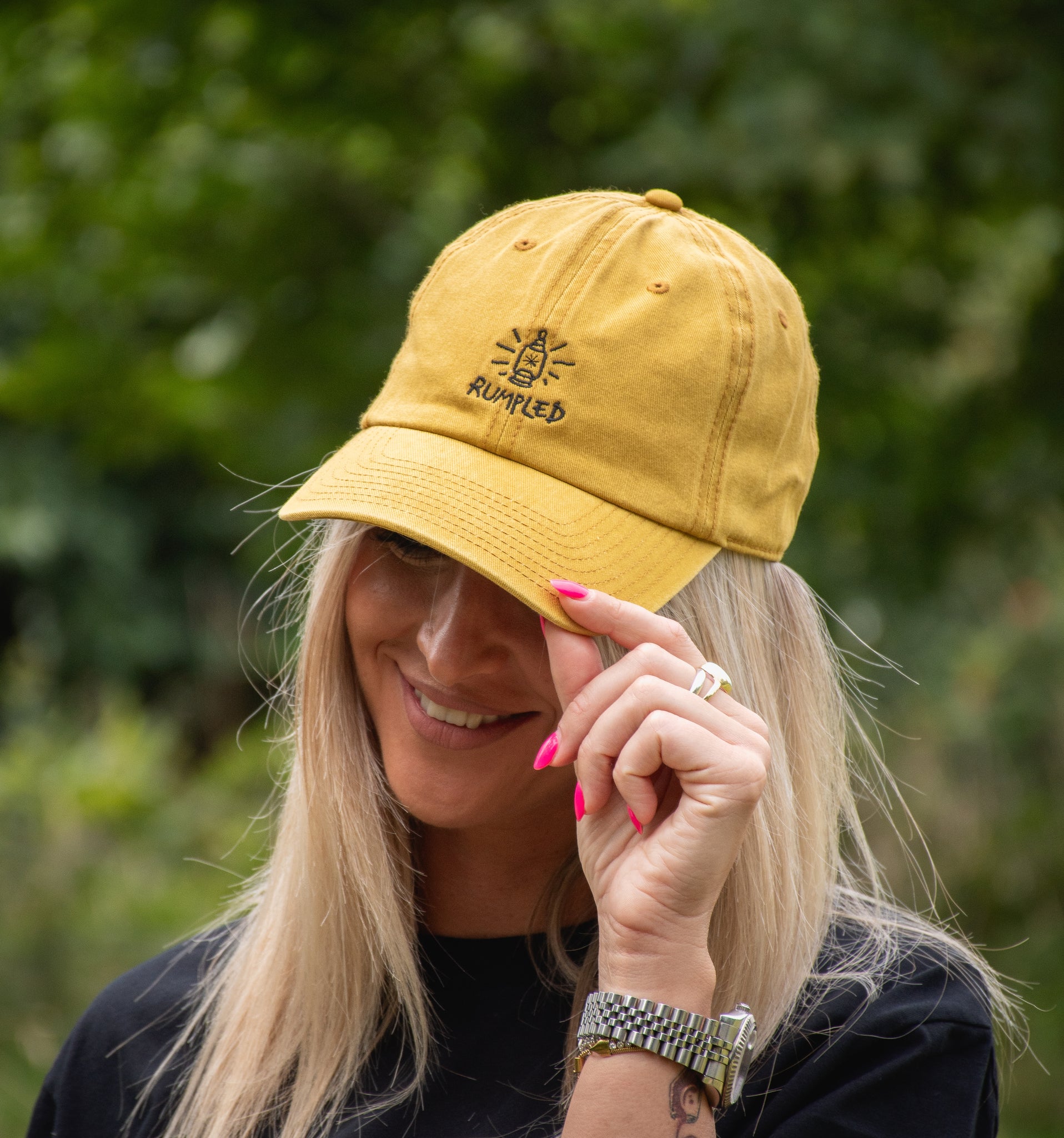 Rumpled Lantern Hat (Yellow)