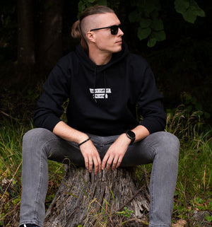 Hoodie Rumpled Tape (Black)